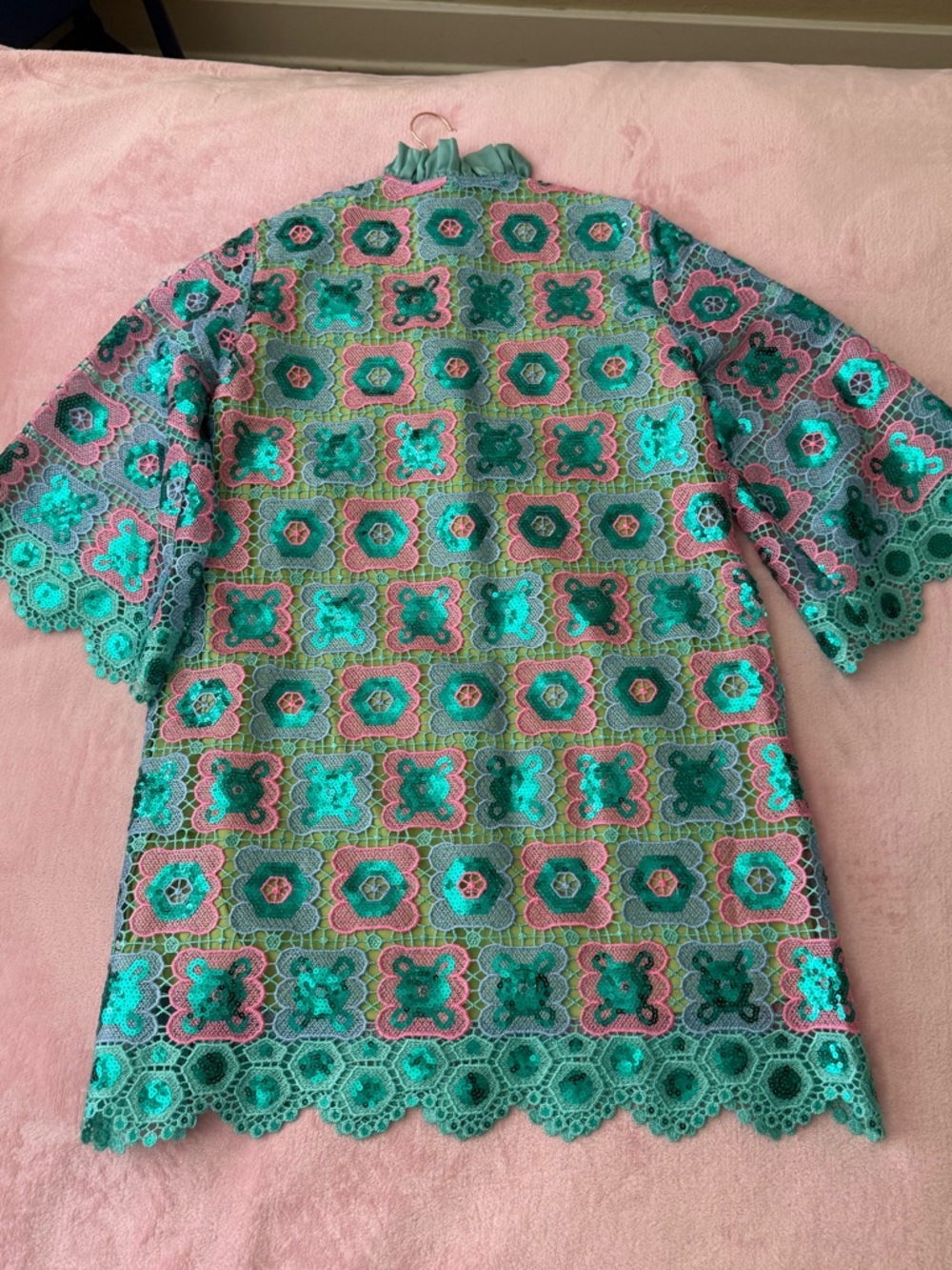 Brianna Cannon CAFTAN Dress - TURQUOISE MOSAIC - Picture 5 of 10